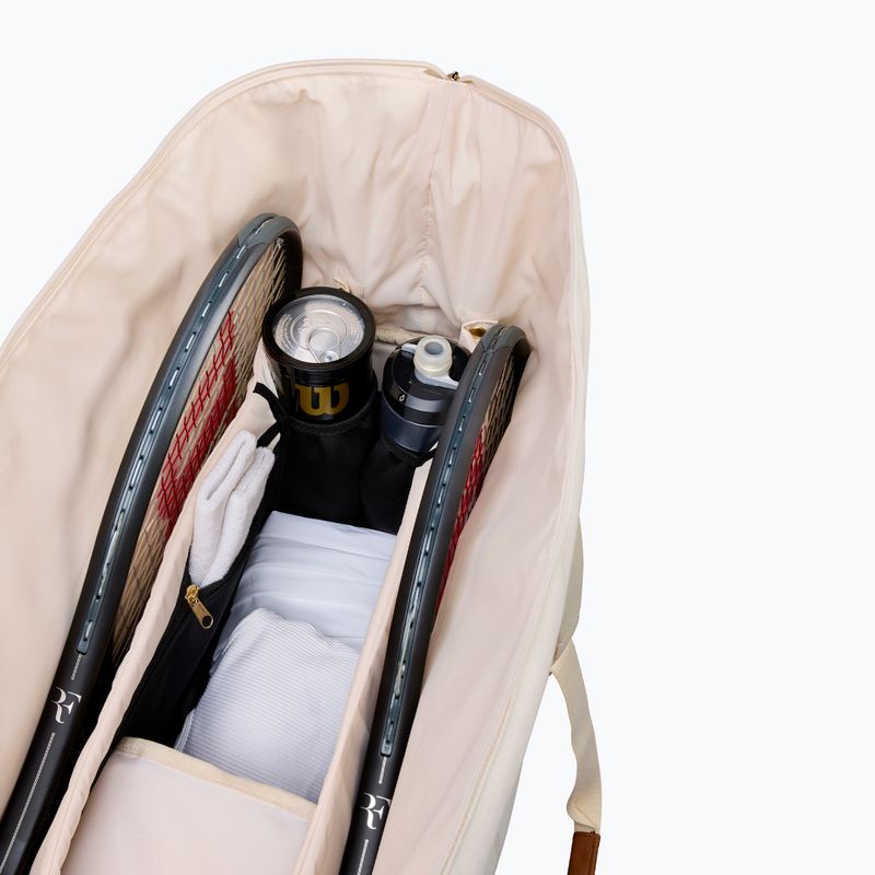 Tennis bag Wilson Roger Federer Lawn Practice Duffel 6Pk cream 3