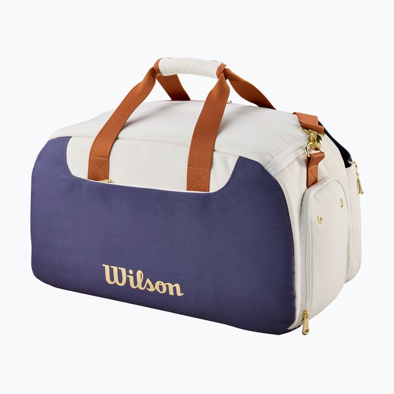 Tennis bag Wilson Heritage Small Duffel cream/clay/navy 2