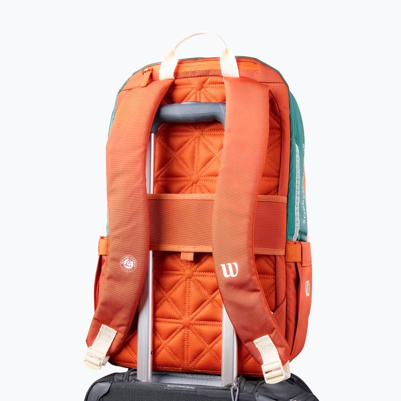 Tennis backpack Wilson Roland Garros 2026 cream/clay/green 4