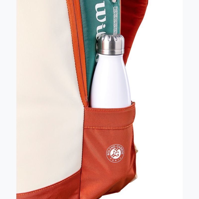 Tennis backpack Wilson Roland Garros 2026 cream/clay/green 5