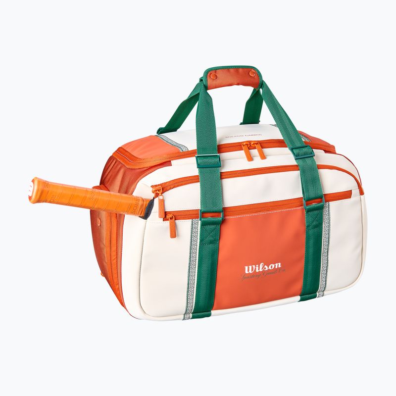 Tennis bag Wilson Roland Garros Small Duffel 2026 cream/clay/green 3
