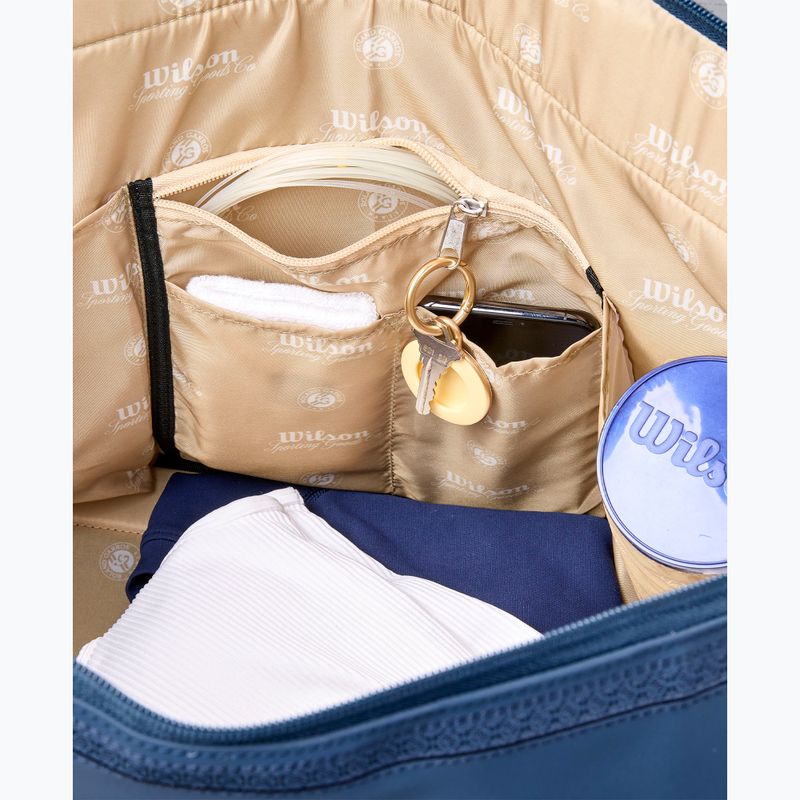 Tennis bag Wilson Roland Garros Session De Soiree Large Duffel 2026 navy/clay 8