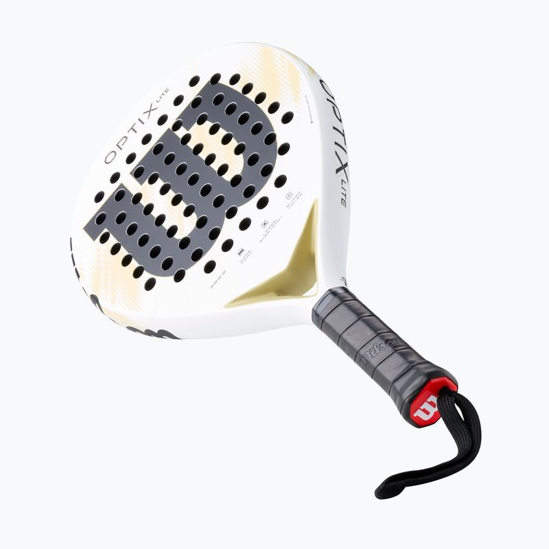 Padel racket Wilson Optix V2 Lite white 4