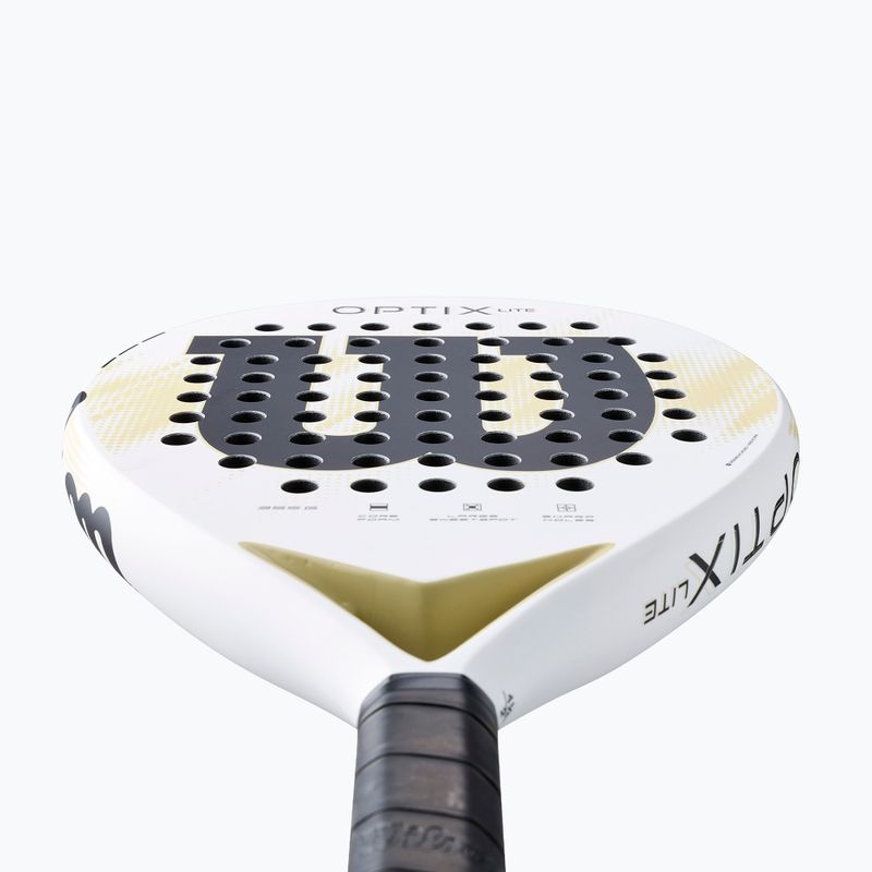 Padel racket Wilson Optix V2 Lite white 5