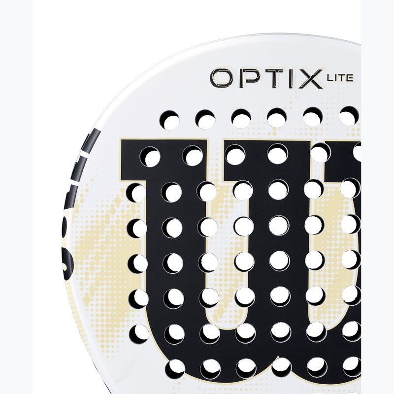 Padel racket Wilson Optix V2 Lite white 6
