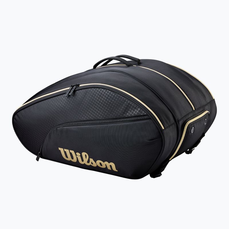 Padel bag Wilson Defy Padel black/gold 2
