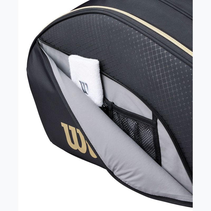 Padel bag Wilson Defy Padel black/gold 6