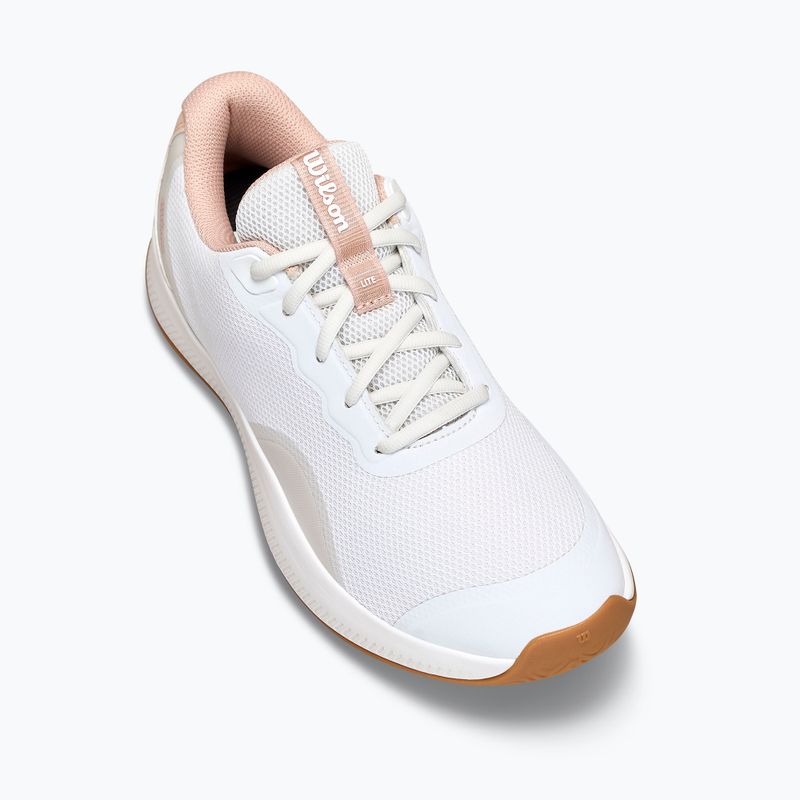 Women's tennis shoes Wilson Intrigue Lite white/cameo rose/gum 15