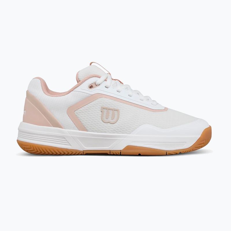 Women's tennis shoes Wilson Courtglide white/cameo rose/gum 8