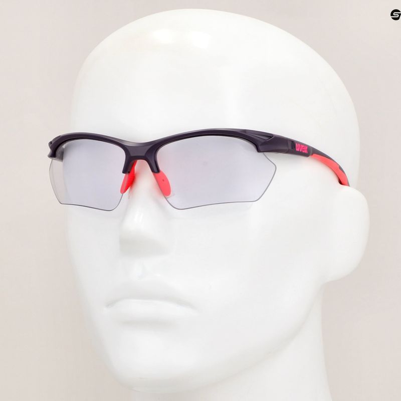 UVEX Sportstyle 802 Small V purple pink matt/smoke sunglasses 7