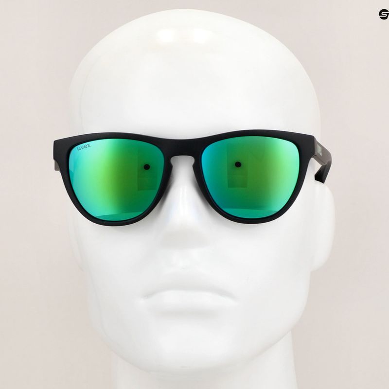 UVEX sunglasses Esntl Spirit black matt/mirror green 6