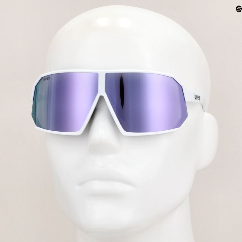 UVEX Sportstyle 237 white matt/mirror lavender sunglasses 7