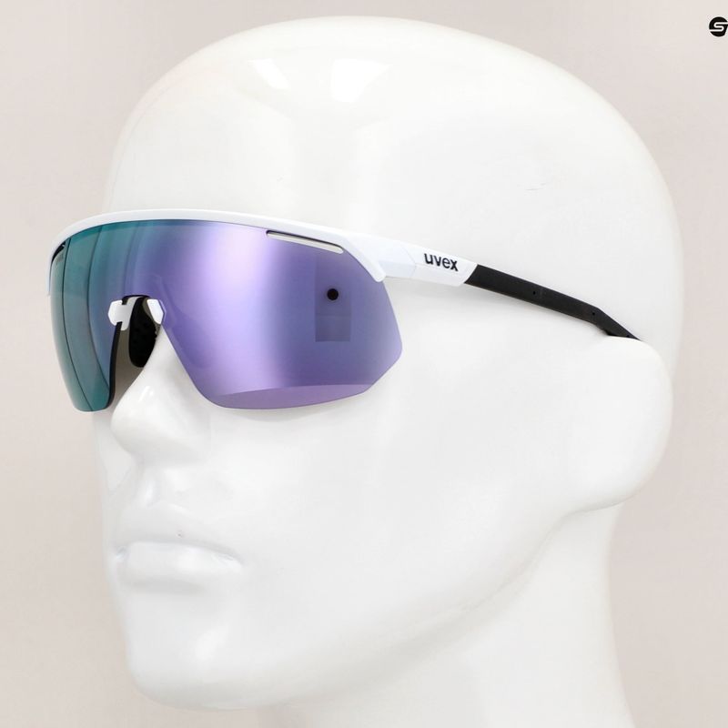 UVEX Pace One white matt/mirror lavender sunglasses 7