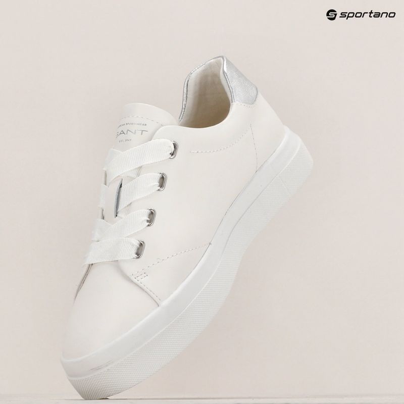 GANT women's shoes Avona white/silver 10