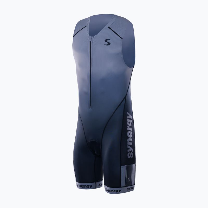 Men's triathlon suit Synergy Elite Sleeveless Trisuit smoke gray