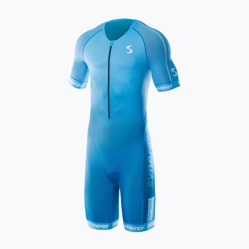Men's triathlon suit Synergy Elite Short Sleeve Trisuit cobalt blue