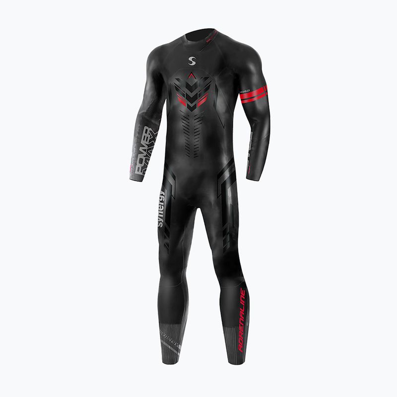 Men's triathlon wetsuit Synergy Adrenaline Full Sleeve 5 mm black/red
