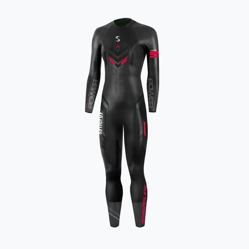 Women's triathlon wetsuit Synergy Adrenaline Full Sleeve 5 mm black/red