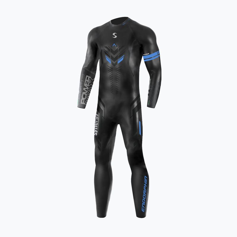 Men's triathlon wetsuit Synergy Endorphin Full Sleeve 5/3 mm black/blue