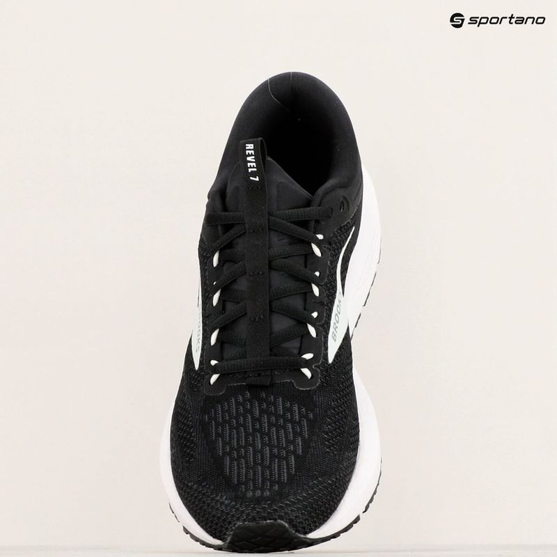 Brooks Revel 7 black/white men's running shoes 18