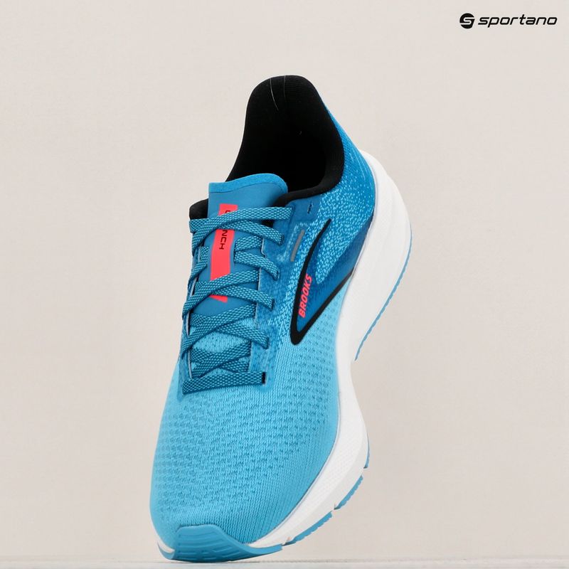 Brooks Launch 10 women's running shoes crystal seas/blue jay/black 10