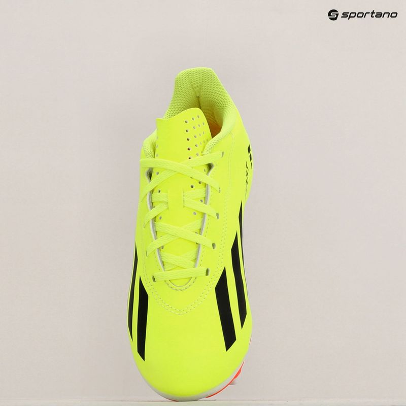 Children's football boots adidas X Crazyfast Club FxG team solar yellow/core black/cloud white 9