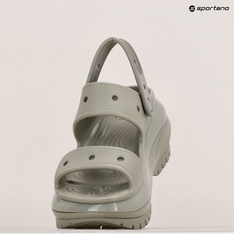 Women's Crocs Mega Crush elephant grey sandals 17