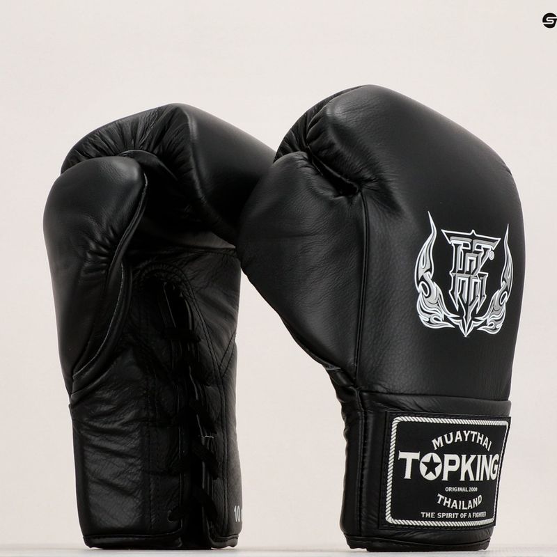 Top King Boxing Competition Gloves black 7