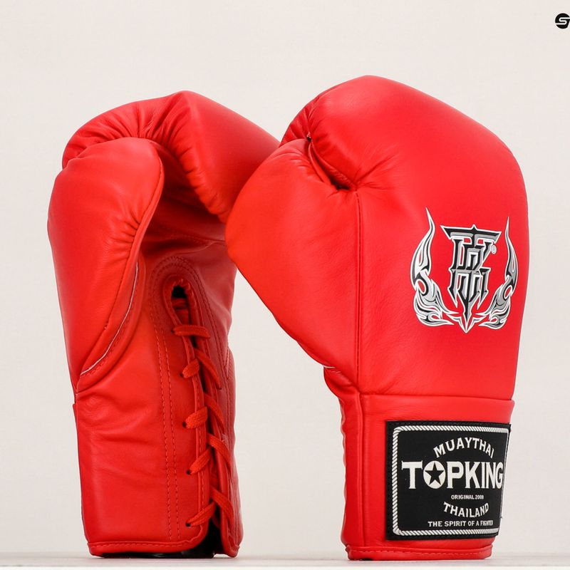 Top King Boxing Gloves Competition red 7