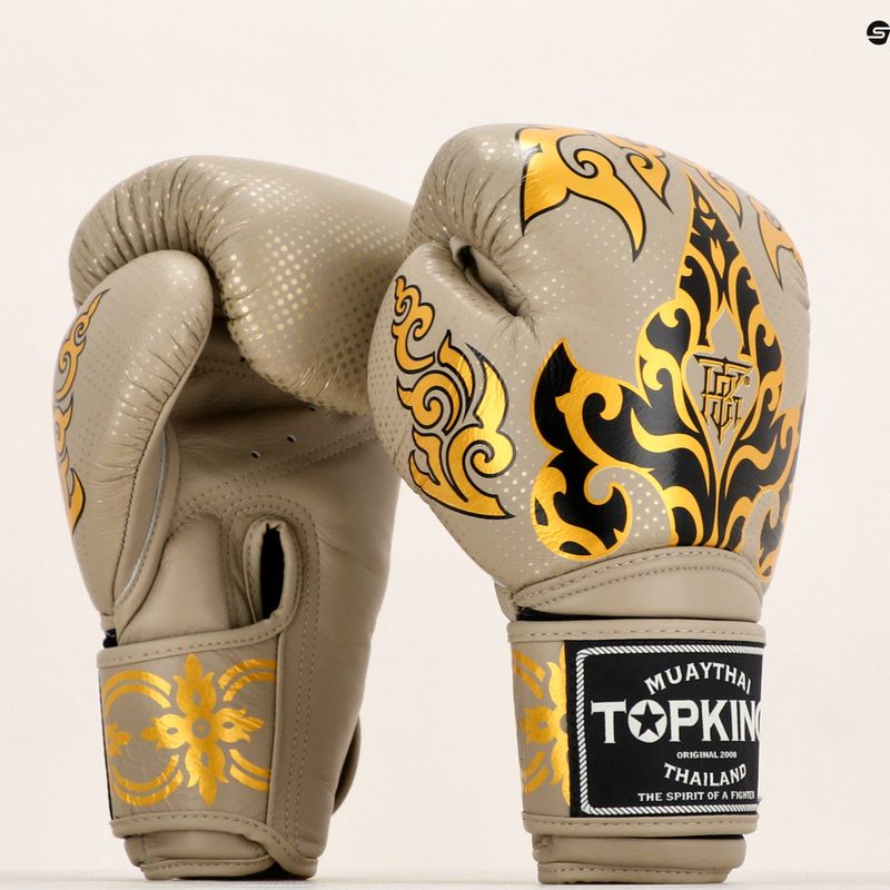 Top King Boxing Gloves Kanok beige 7