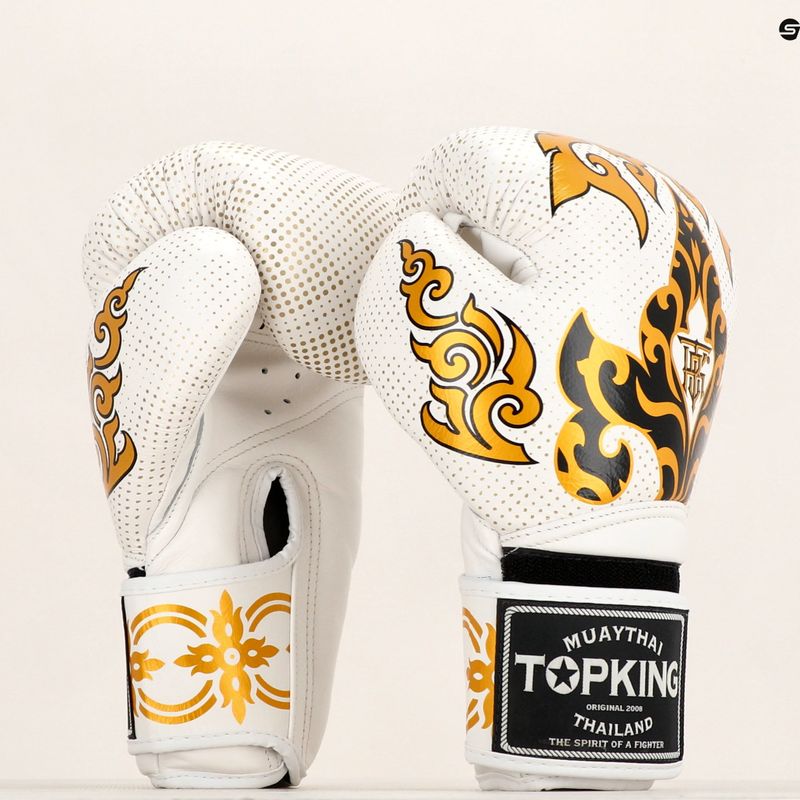 Top King Boxing Gloves Kanok white 6