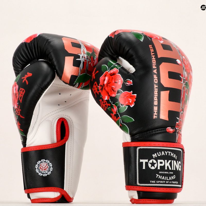 Top King Boxing Gloves Rose white/black 6