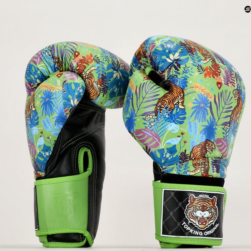 Top King Boxing Wild Tiger black/green boxing gloves 6