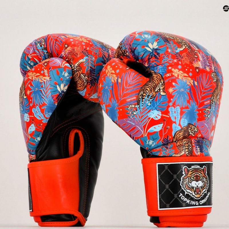 Top King Boxing Wild Tiger black/orange boxing gloves 7