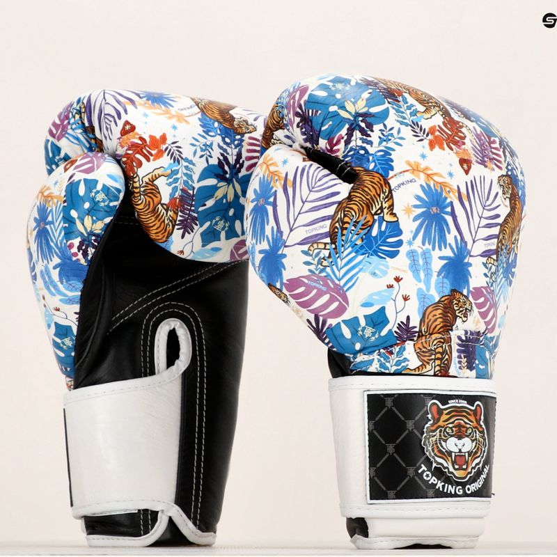 Top King Boxing Wild Tiger black/white boxing gloves 7