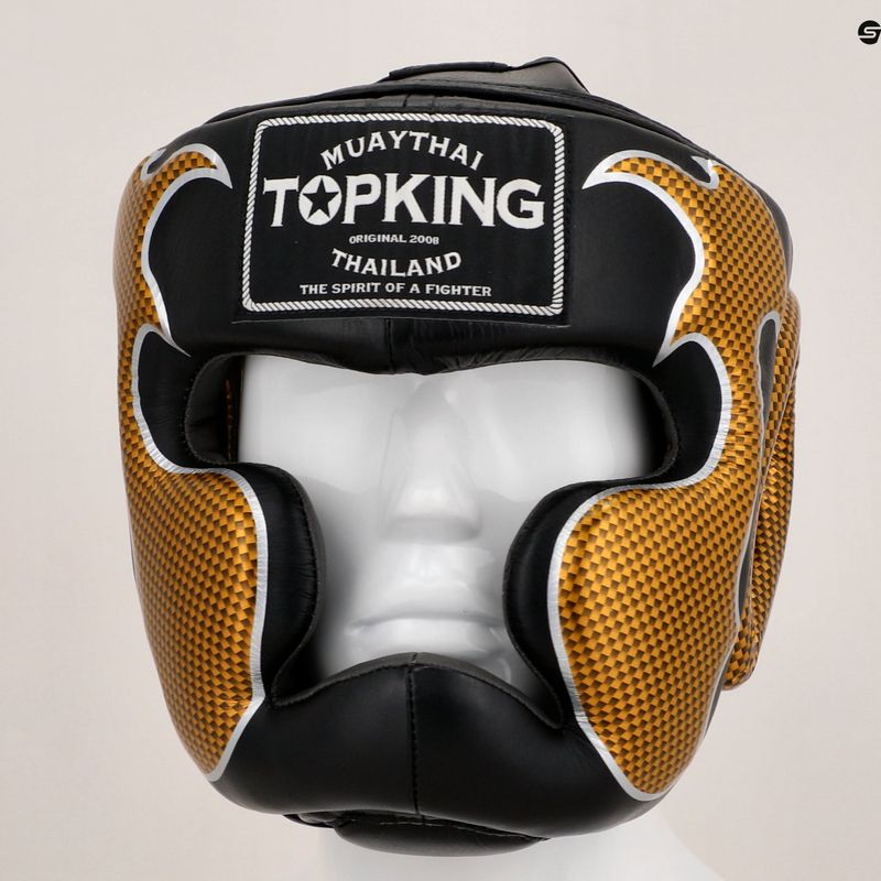 Top King Empower black/gold boxing helmet 8