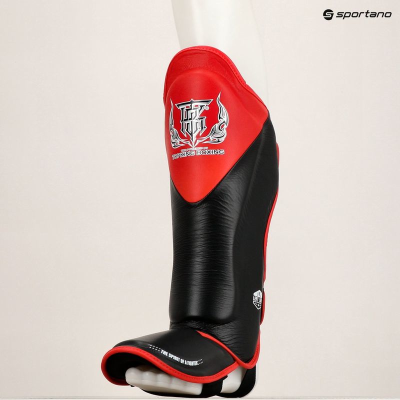 Tibia and foot protectors Top King Shin Guards Blend black/red 8