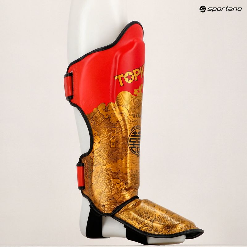 Top King Happiness Chinese red tibia and foot protectors 8