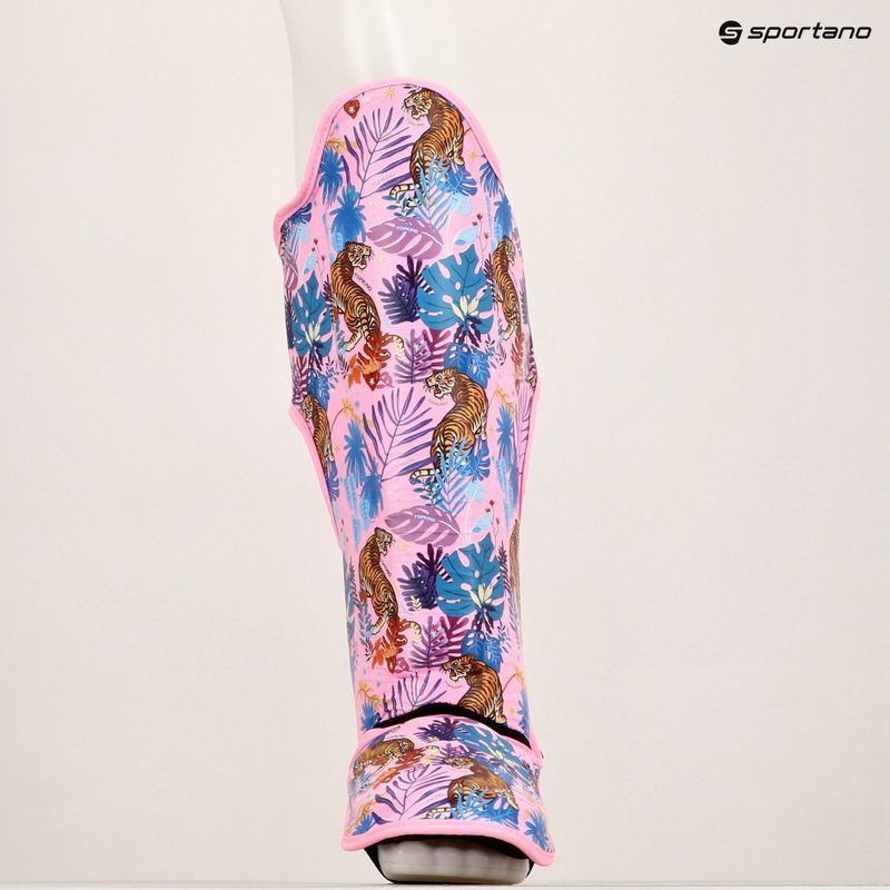Top King Wild Tiger tibia and foot protectors pink 6
