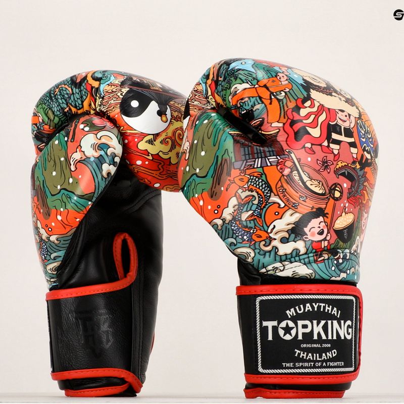 Top King Boxing Culture black/red boxing gloves TKBGCT-2C2 7