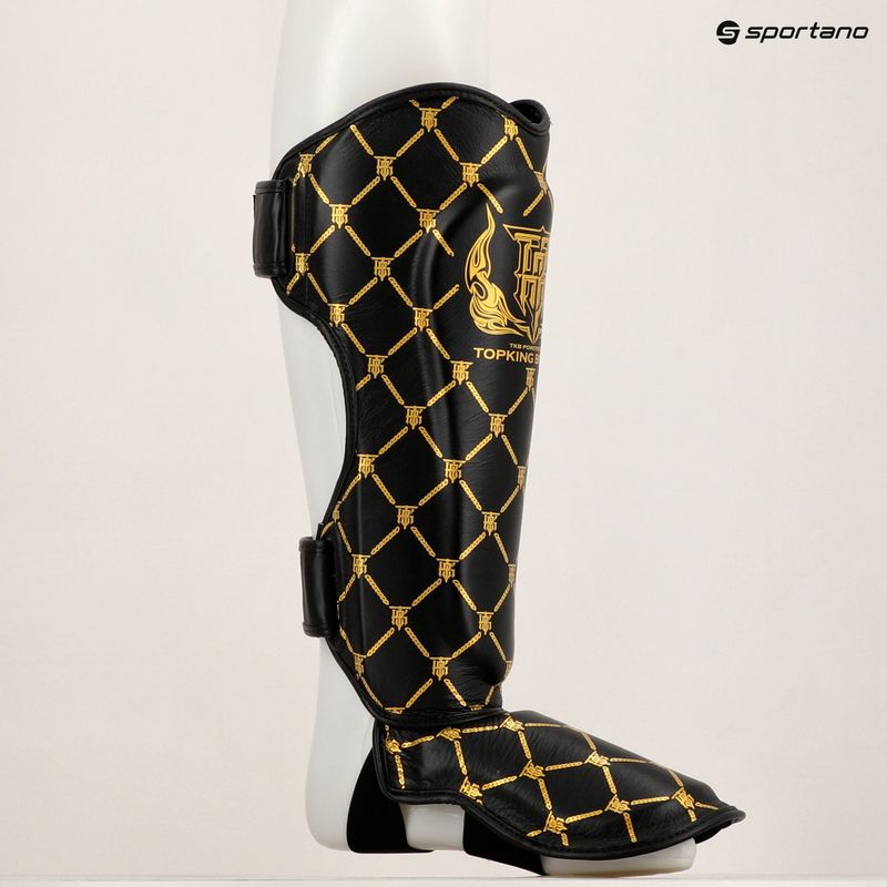 Top King Chain tibia and foot protectors black/gold 6