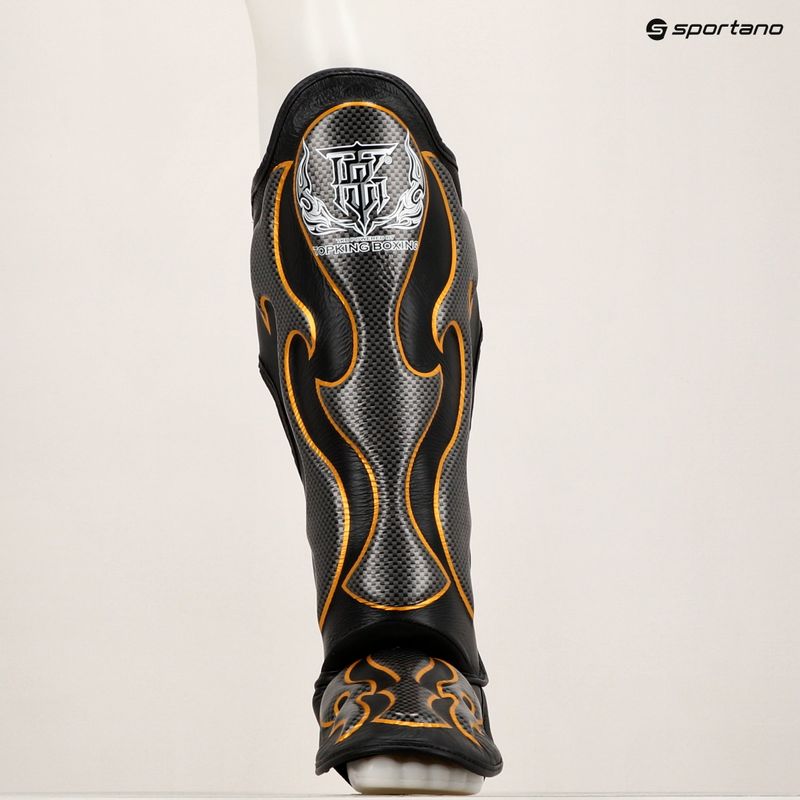 Top King Empower black/silver tibia and foot protectors 8
