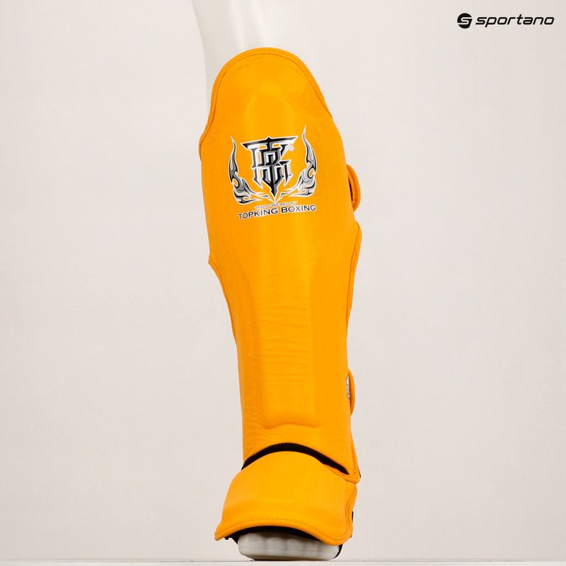 Top King Pro-Gl Top yellow tibia and foot protectors 6