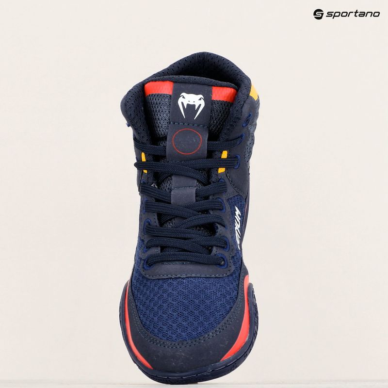 Venum Elite Wrestling boxing shoes blue/yellow 19