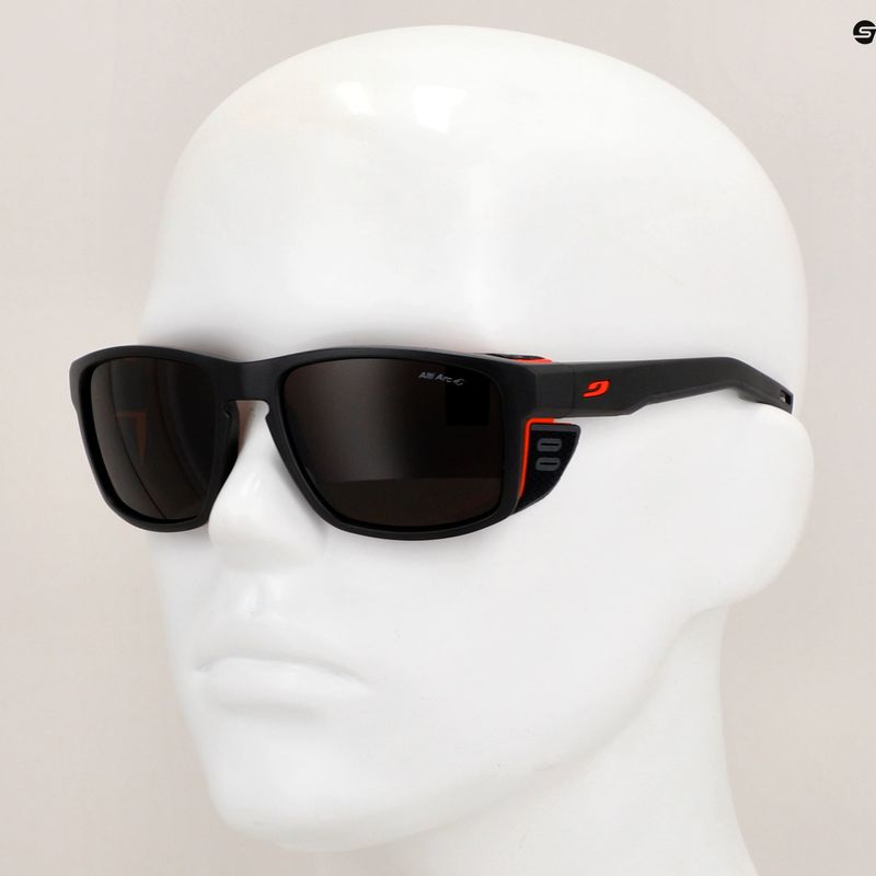 Julbo Shield Alti Arc 4+ matte black/orange sunglasses 5
