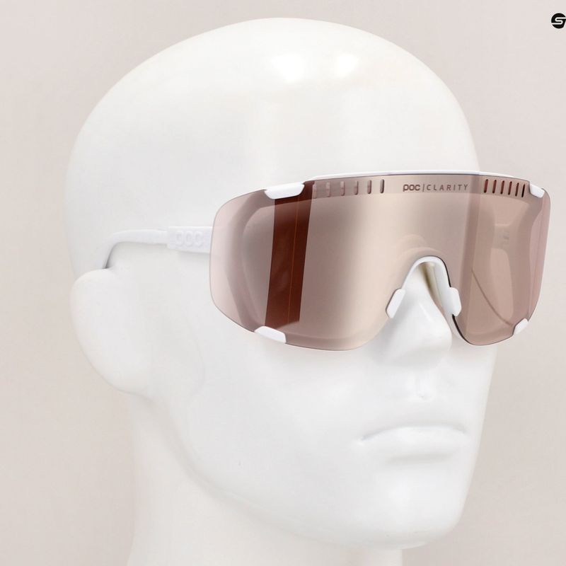 POC Devour hydrogen white/clarity trail /partly sunny silver sunglasses 11