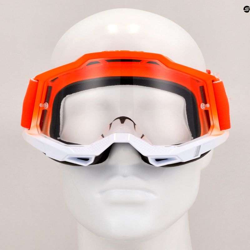 100% Accuri 2 matigofun/clear cycling goggles 7