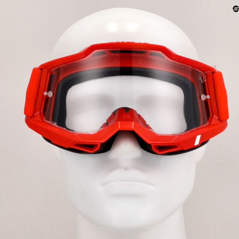 100% Accuri 2 red/clear cycling goggles 7