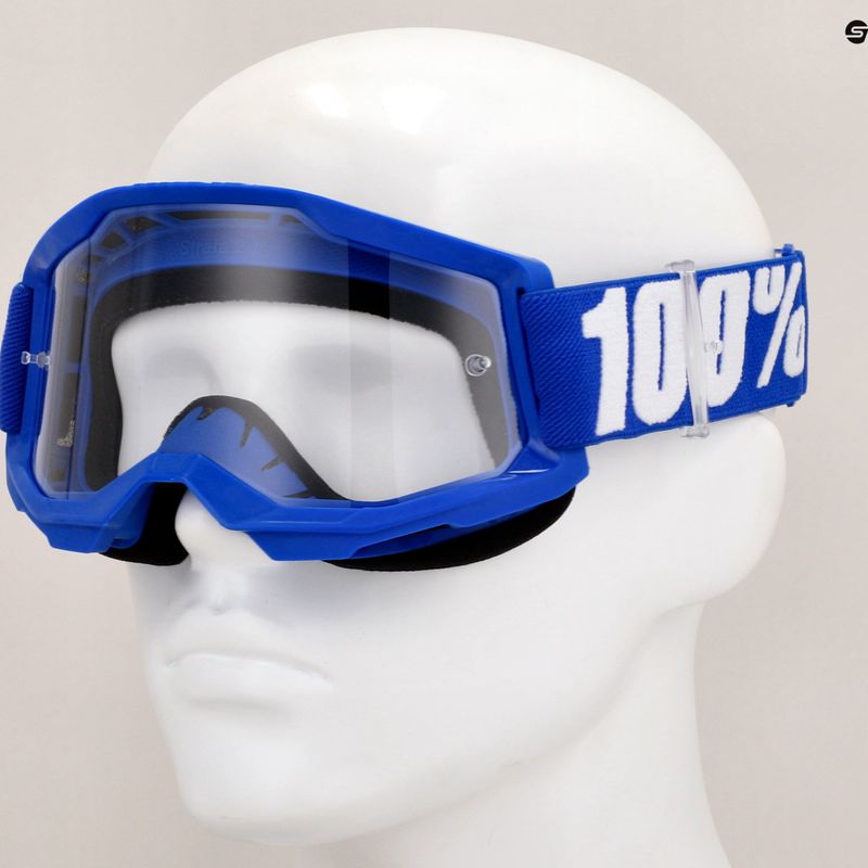Children's cycling goggles 100% Strata 2 Junior blue/clear 7