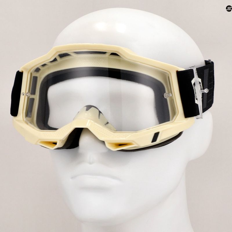 100% Accuri 2 waystar/clear cycling goggles 7